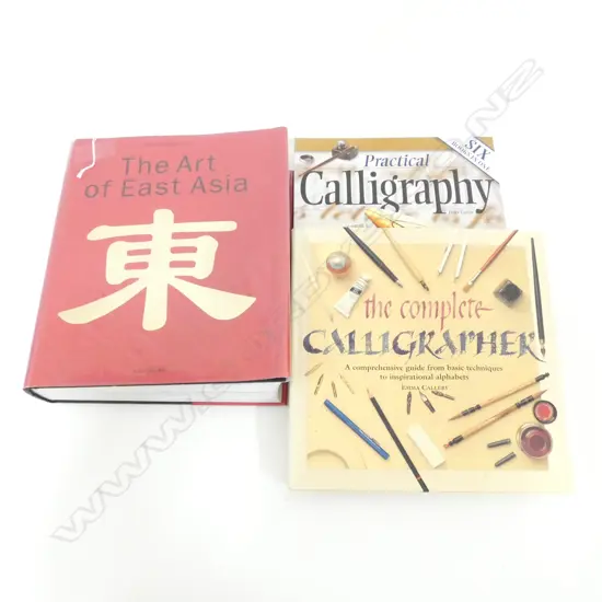 3 BOOKS; 2X CALLIGRAPHY, ART OF EAST ASIA