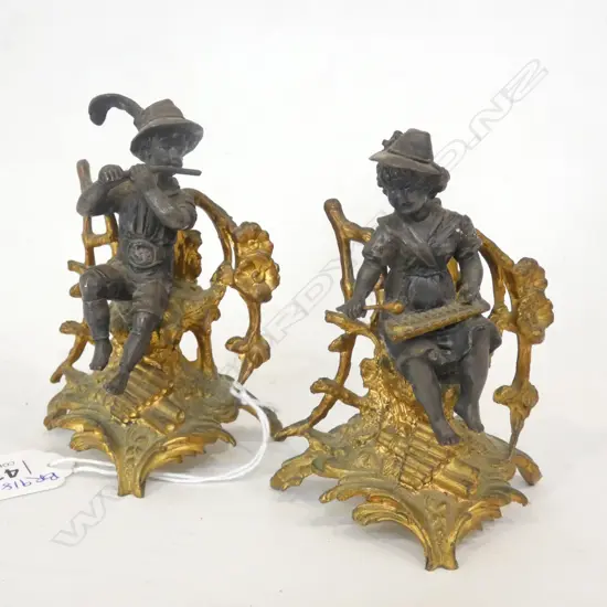 PR SPELTER SEATED FIGURES H.110mm