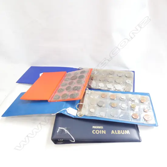 4 WORLD COIN ALBUMS (1 EMPTY,1 ORIENTAL)