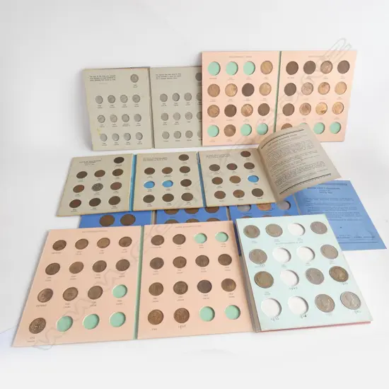 6 COINS ALBUMS; 5 NZ 1 UK