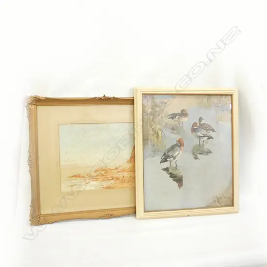 WATERCOLOUR ; ALF BAXTER  & VERNON WARD PRINT 500 X 400MM FOXING