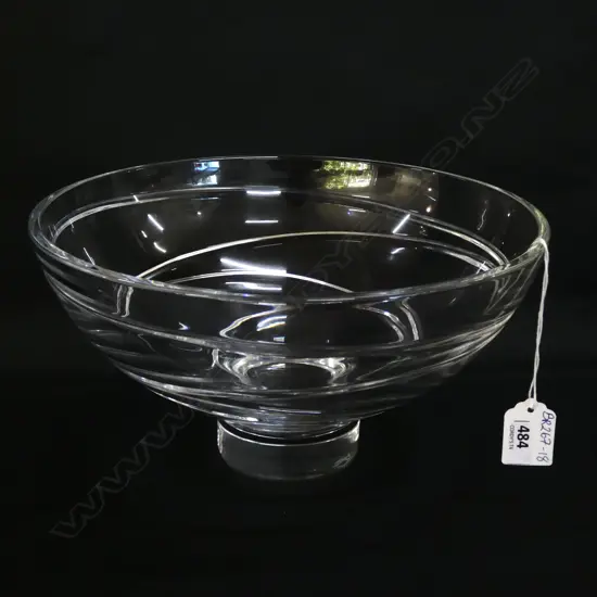 WEDGWOOD JASPER CONRAN GLASS LG BOWL DIA 250MM (COMES WITH BOX)