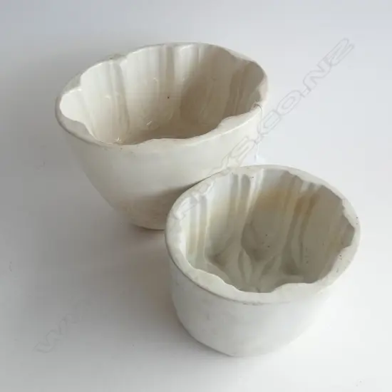 PR OLD OLD JELLY MOULDS  - LARGEST  215 X 175 X 170MM