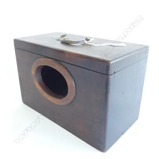 ANTIQUE CEDAR BOX MODIFIED FOR CASTING VOTES...