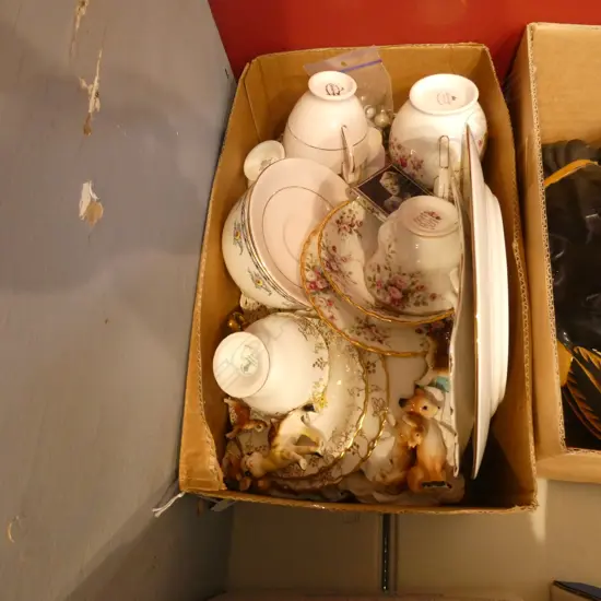 BOX LOT ASST. CHINA; TRIOS ETC
