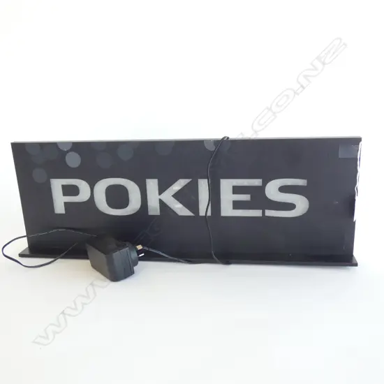 'POKIES' ELECTRIC SIGN L.550mm