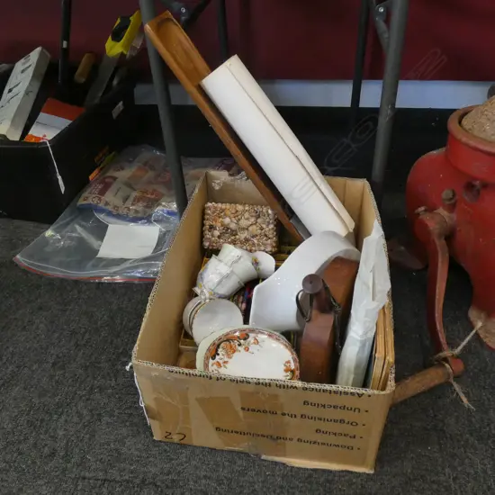 BOX LOT ASST. CERAMICS ETC