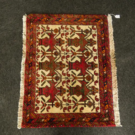 (51G) PERSIAN H/KNOTTED SHAHREBABAK RUG 820 x 640 mm