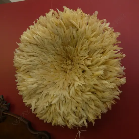 LG FEATHER FLOWER DESIGN WALL ART  DIA 770MM