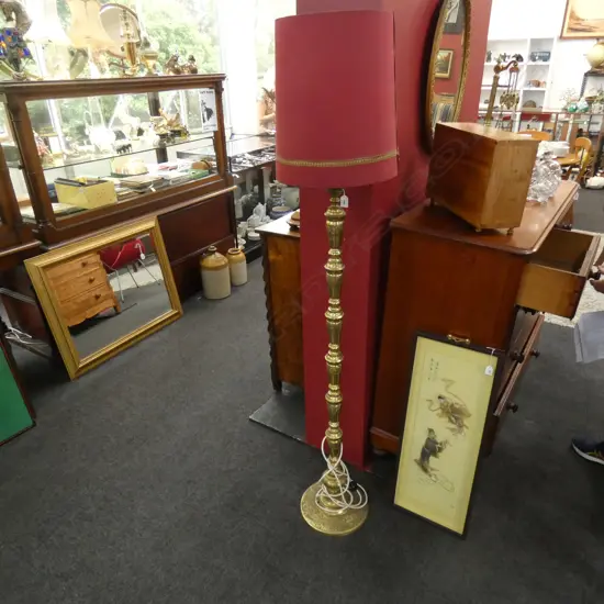 BRASS STANDARD LAMP H.1500mm