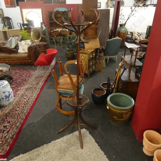 BENTWOOD COAT HANGER H.1750mm