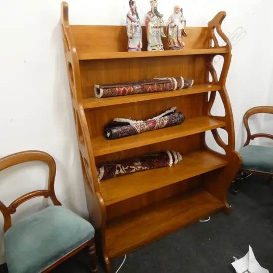 SOLID RIMU ART NOUVEAU STYLE LGE BOOKCASE