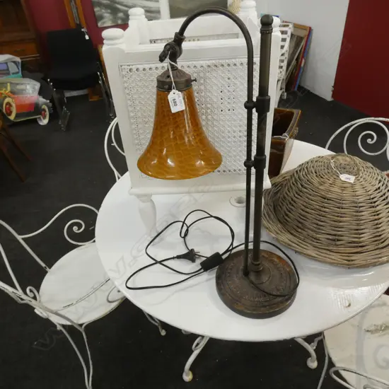 VINTAGE STYLE LAMP SOME RUST H.610mm