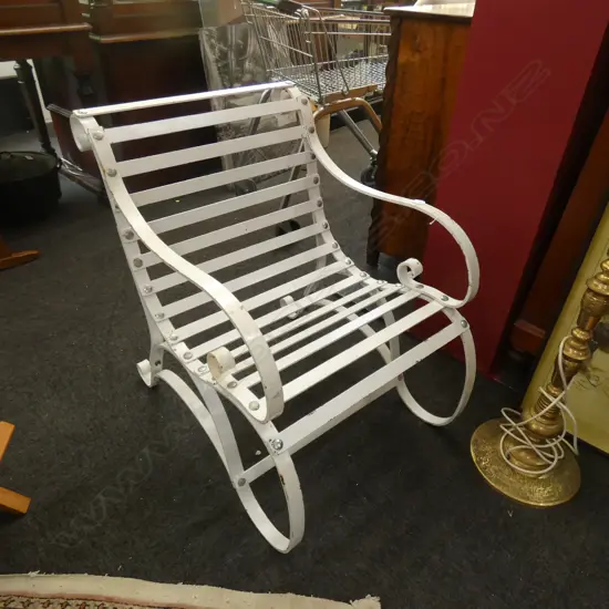 WROUGHT IRON VICTORIAN STYLE SINGLE BENCH SEAT