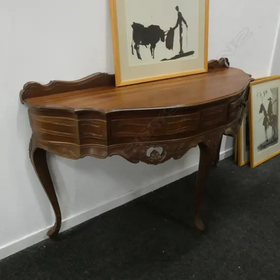 CARVED CONSOLE TABLE L 1220MM 