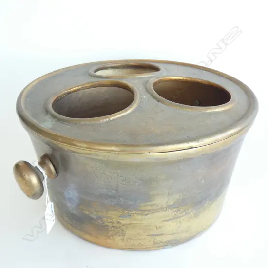 HEAVY BRASS WINE COOLER BUCKET FOR 3 BOTTLES 310mm dia