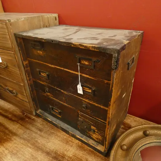 SM VINTAGE JAPANESE KO-DANSU 6 DRAWER CABINET 435 X 290 X 440MM