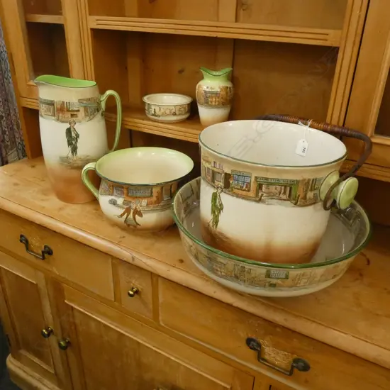 FULL DOULTON 'DICKENS WARE' WASHING SET...