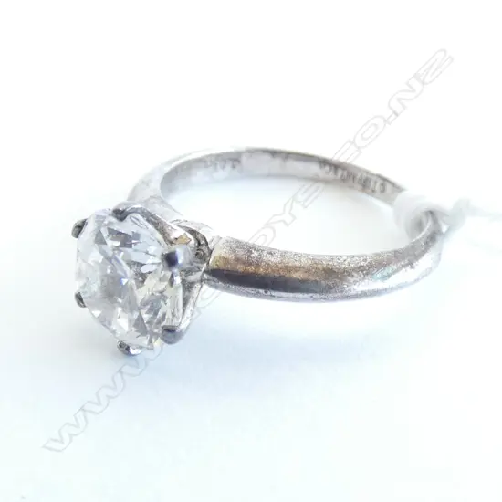 TIFFANY & CO. FAUX 2.03CT DIAMOND RING