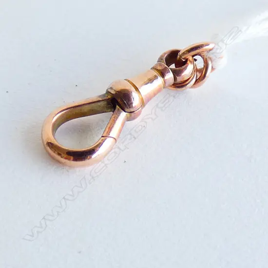 ANTIQUE 9CT ROSE GOLD FOB CLASP