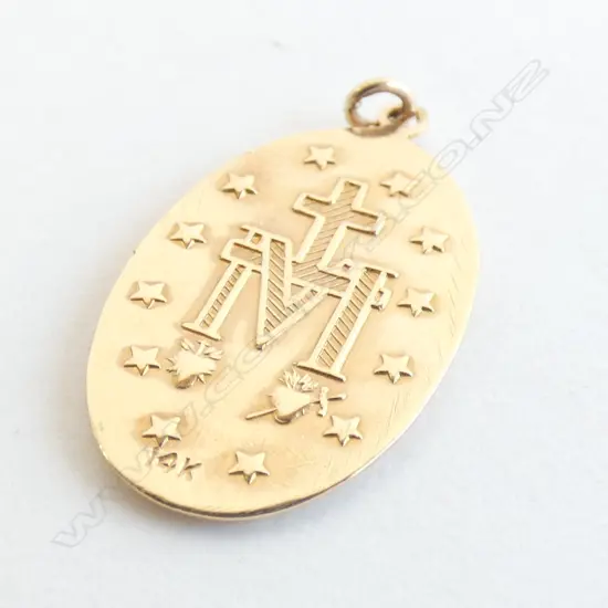 14CT GOLD VIRGIN MARY PENDANT