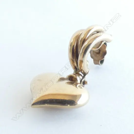 (23) UNMARKED GOLD SINGLE EARRING
