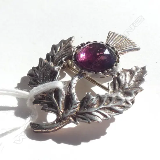 SCOTTISH SILVER PLATED BROOCH
