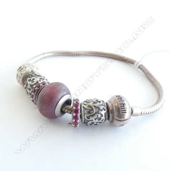 SILVER PANDORA STYLE BRACELET
