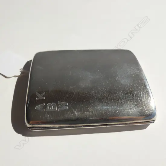 STG SILVER CIGARETTE CASE B'HAM 1945 95 GRAMS