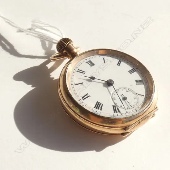 10CT GOLD PLATED POCKET WATCH