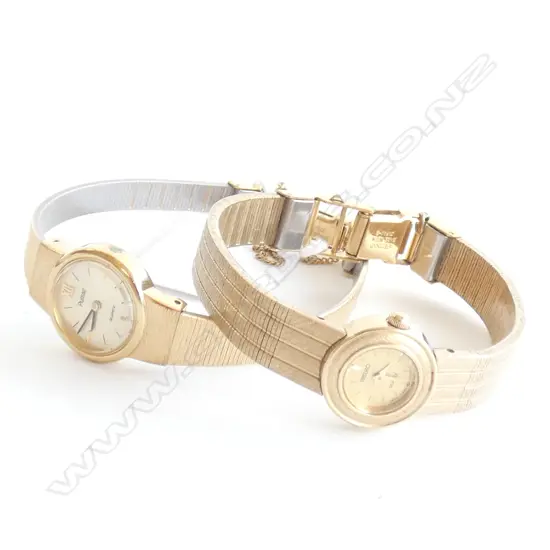 2 GOLD PLATED WATCHES; PULSAR & SEIKO