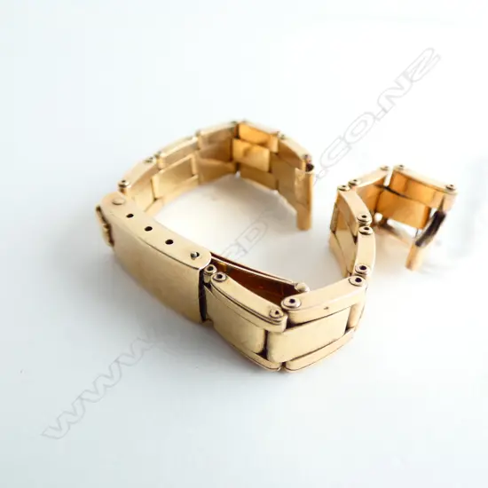 9CT GOLD ROLEX WATCH STRAP 17.14gm