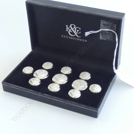 SET OF KENT & CURWEN NAVEL STYLE BUTTONS (BOXED)