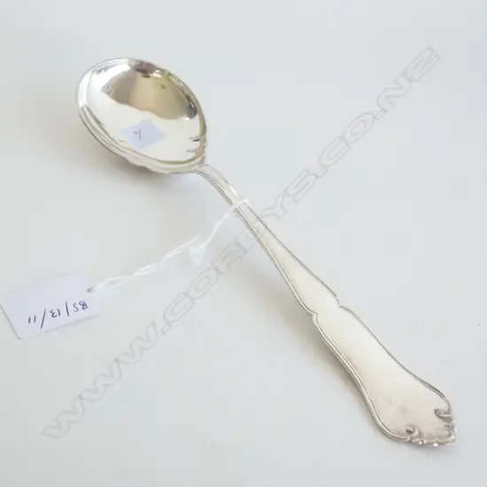 LGE CONT .830 SILVER SERVING SPOON. 87gm