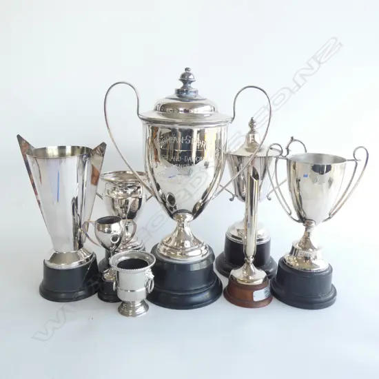 BOX 8 TROPHY CUPS HIGHLAND DANCING ETC TALLEST 335mm