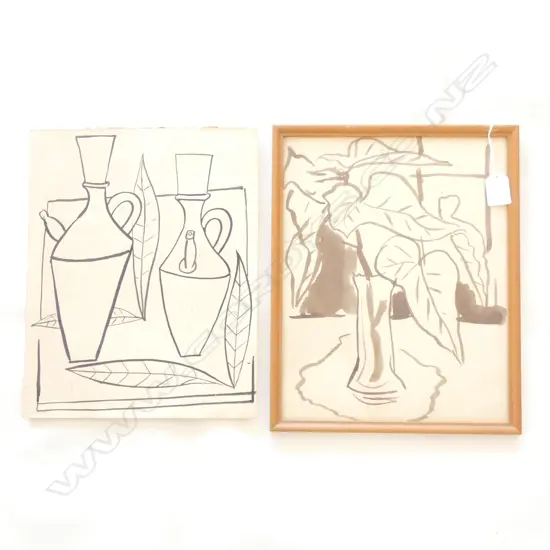 Two works by Keith Patterson Untitled - 'Still Life Arum Lilies' and Untitled - 'Still Life Jugs'