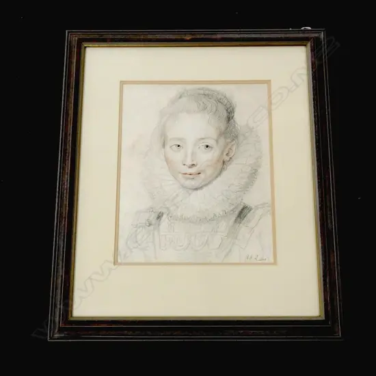 PETER PAUL RUBEN PORTRAIT PRINT 345x275mm