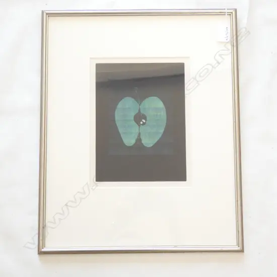 KAORU SAITO (1931-) 'APPLE' MEZZOTINT SIGNED 32/60 230x175mm