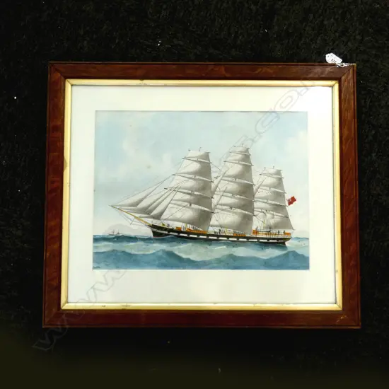 'HURUNUI' SAILING BOAT W/C SIGNED 'FORSTER' 350x475mm