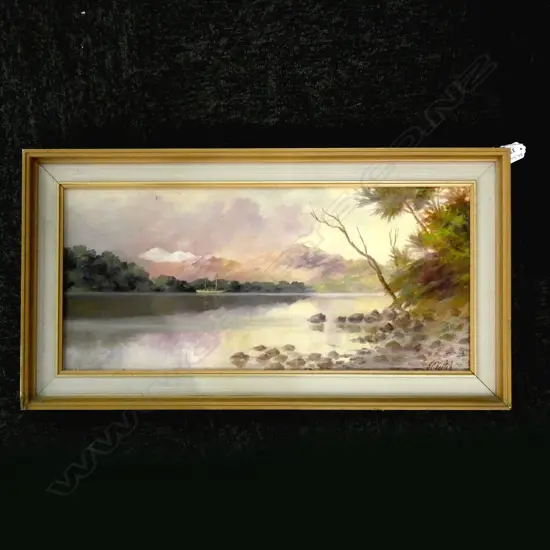 J. C. VEITCH COLONIAL LANDSCAPE OIL 245x550mm