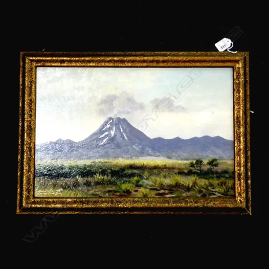 J. MAYCLAIR JNR. 'NGAURUHOE MT.' OIL 295x445mm