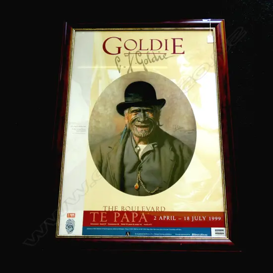 TE PAPA GOLDIE GALLERY ADVERTISING POSTER  580 X 830MM