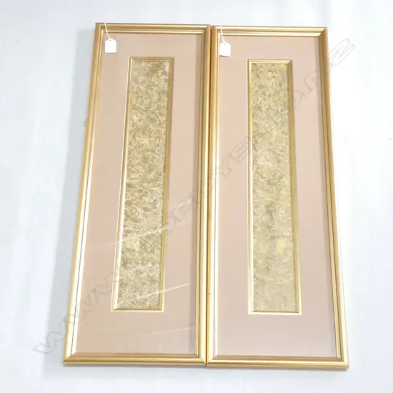 PR ANTIQUE CHINESE MANDARIN'S CUFFS FRAMED GOLD THREAD