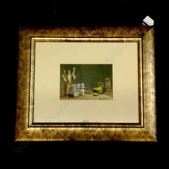 ROBERT MITCHELL W/C SIGNED STILL LIFE 125 x 180mm