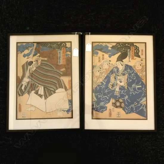 PR JAPANESE PRINTS MANNER OF TOYOKUNI UTAGAWA 335x230mm