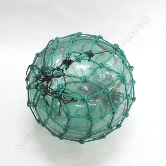 	VINTAGE JAPANESE HOKKAIDO FISHING BUOY WITH NETTING DIA APPROX 380MM