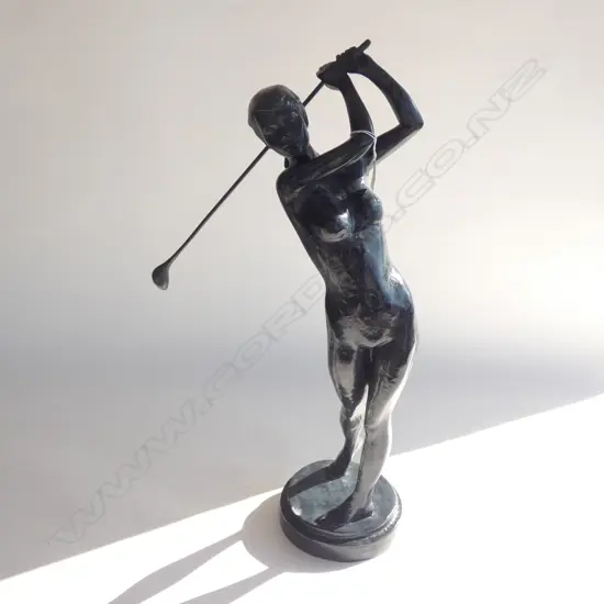 GOLFING STATUE ‘FORE!’ H595 CAST MATERIAL