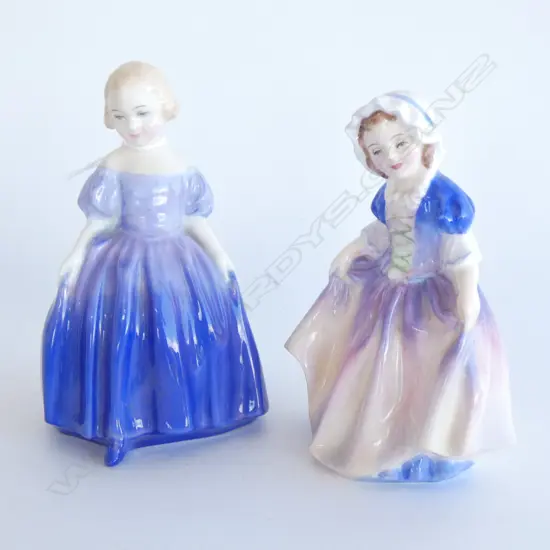 2 R/DOULTON FIGURINES 'MARIE' H.N.1370 & 'DINKY DO' H.N. 1678 H.125mm