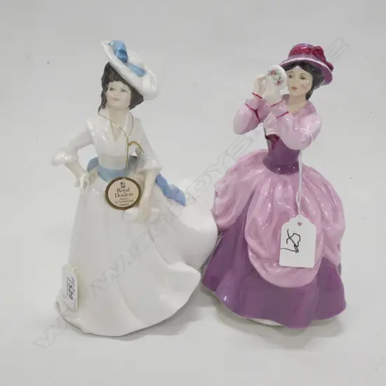 2 R/DOULTON FIGURINES; 'MARGARET' & 'LADY PAMELA' H.200mm