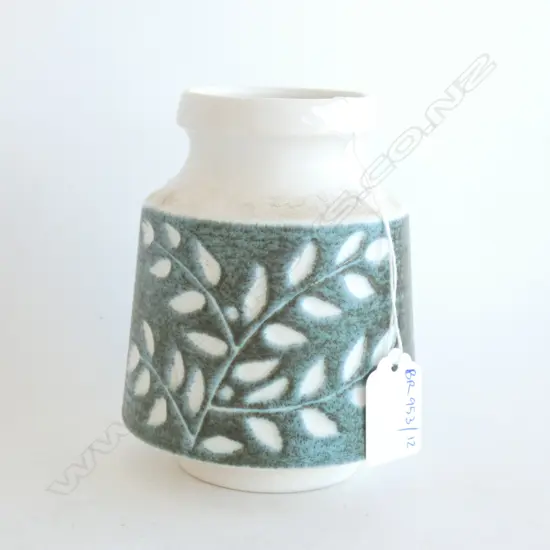 CROWN LYNN 'CERAMICA GREEN-STONE' VASE H.125mm